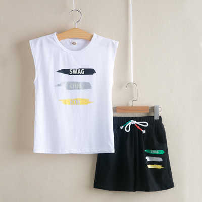 Set zilnic pentru copii pentru baieti in culori vii cu motive colorate si inscriptie