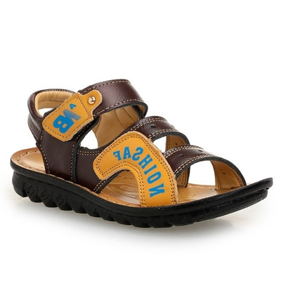 Sandale pentru copii pentru băiat în trei culori cu inscripție