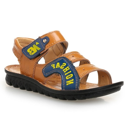 Sandale pentru copii pentru băiat în trei culori cu inscripție