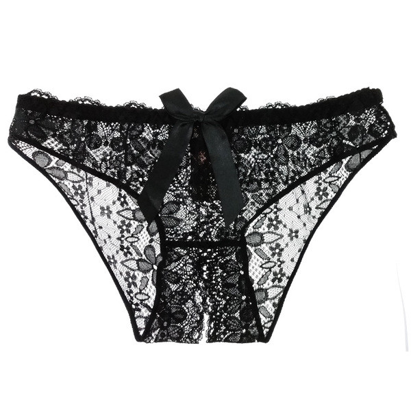 Дамски бикини с отвор и панделка , 4 цвята