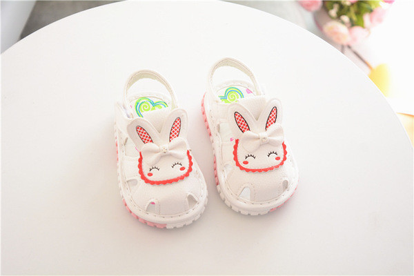 Sandale confortabile pentru copii pentru o fata in doua culori cu decor 3D