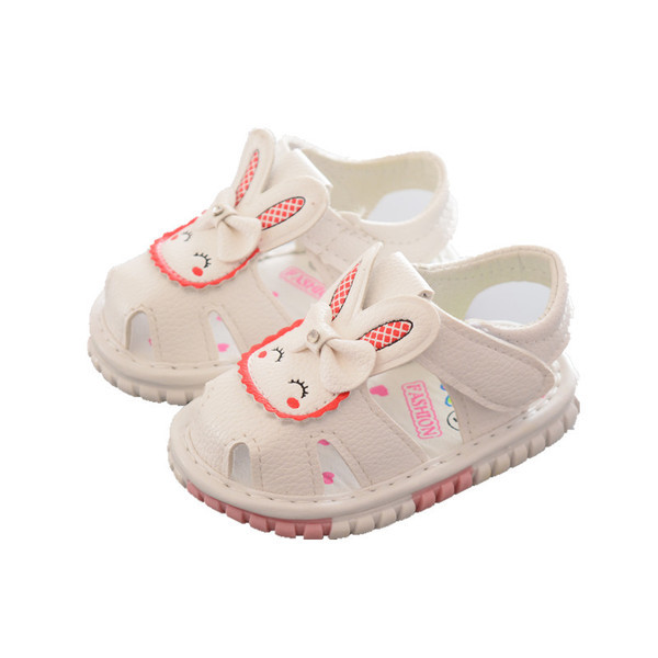 Sandale confortabile pentru copii pentru o fata in doua culori cu decor 3D