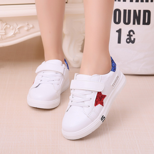 Adidasi copii cu autocolante velcro pentru fete in mai multe culori