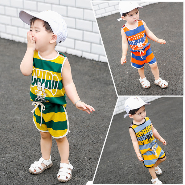 Set de culori pentru copii pentru baieti - maiou si pantaloni scurti