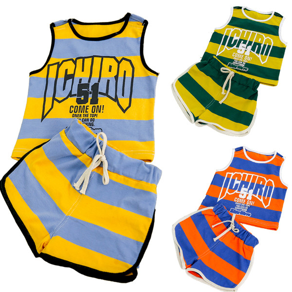 Set de culori pentru copii pentru baieti - maiou si pantaloni scurti