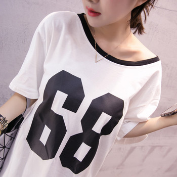 Дамска туника с миди дължина с къс ръкав 68