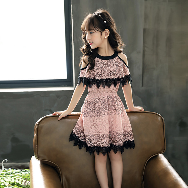 Rochie pentru copii din dantela in doua culori