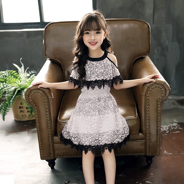 Rochie pentru copii din dantela in doua culori