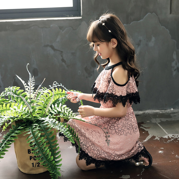 Rochie pentru copii din dantela in doua culori