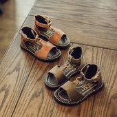 Sandale elegante pentru copii pentru o fata cu elemente metalice in doua culori