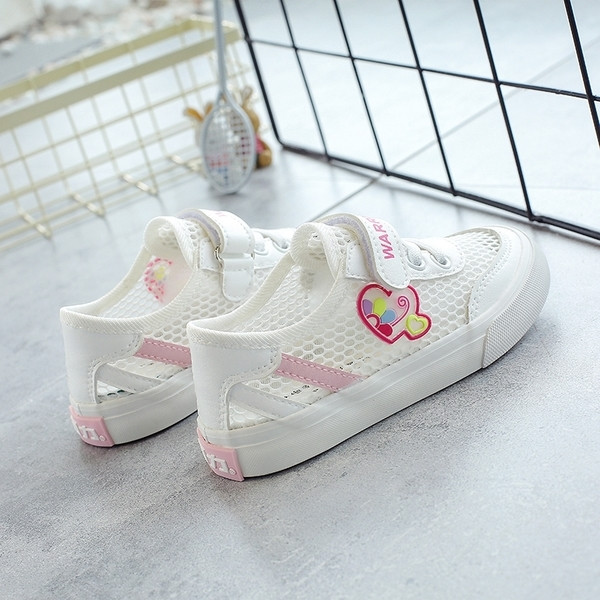 Pantofi de vara pentru copii cu plasa pentru fete in diferite culori