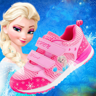 Children`s sneakers for girls with velcro in different colors