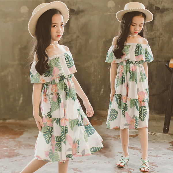 Rochie casual pentru copii cu motive florale