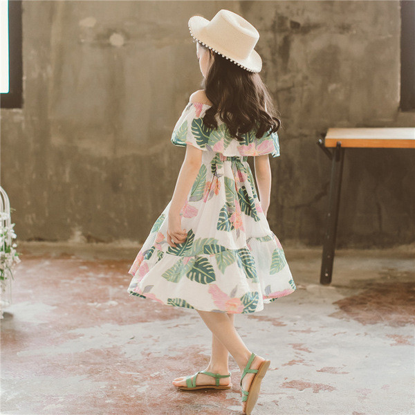 Rochie casual pentru copii cu motive florale