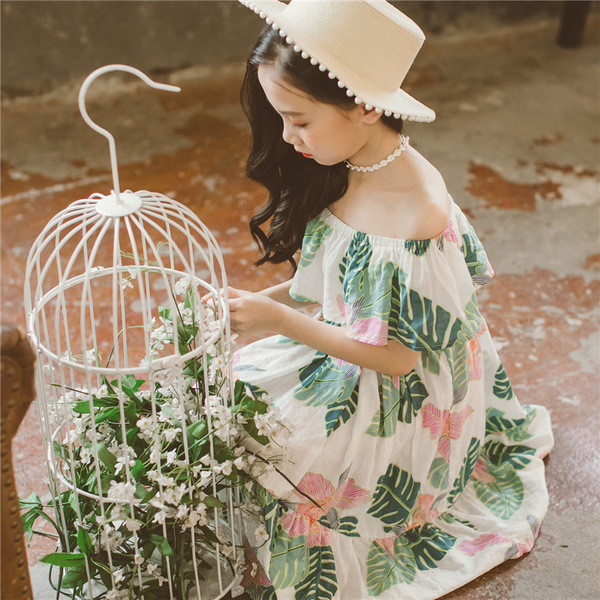 Rochie casual pentru copii cu motive florale