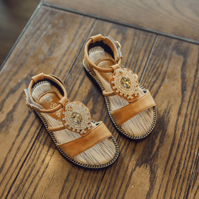 Sandale moderne pentru copii pentru o fata in mai multe culori cu pietre decorative