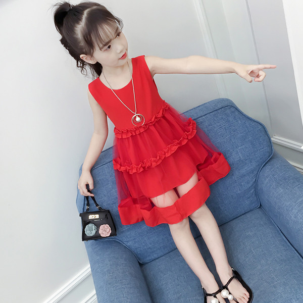 ХИТ Детска рокля с панделка на гърба и тюл в няколко цвята 