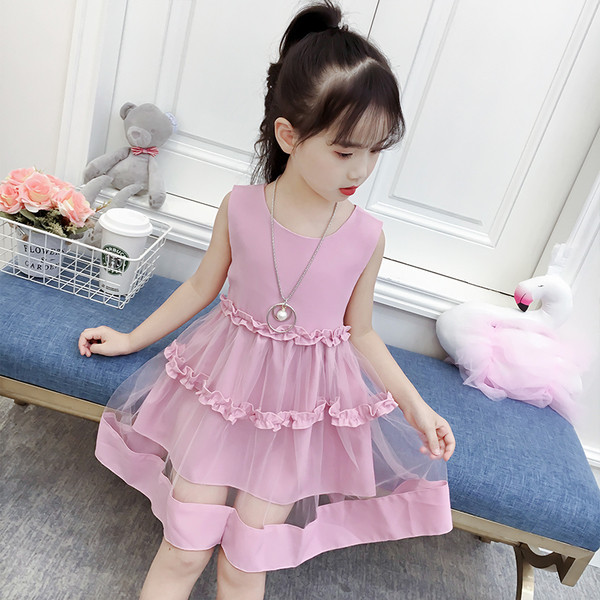 ХИТ Детска рокля с панделка на гърба и тюл в няколко цвята 