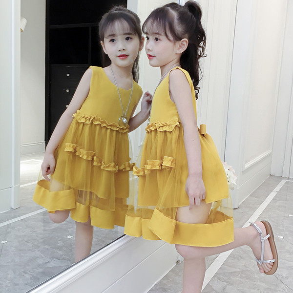 ХИТ Детска рокля с панделка на гърба и тюл в няколко цвята 