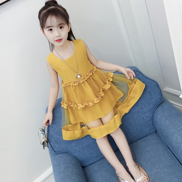 ХИТ Детска рокля с панделка на гърба и тюл в няколко цвята 