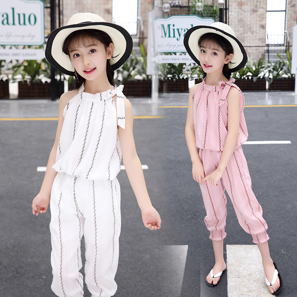 Set modern pentru copii de maiou și pantaloni în două culori