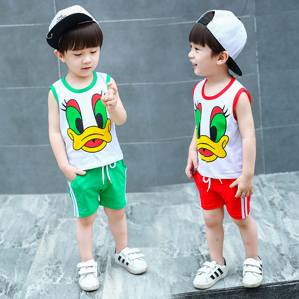 Set copii pentru baieti in culori vii cu imprimeu