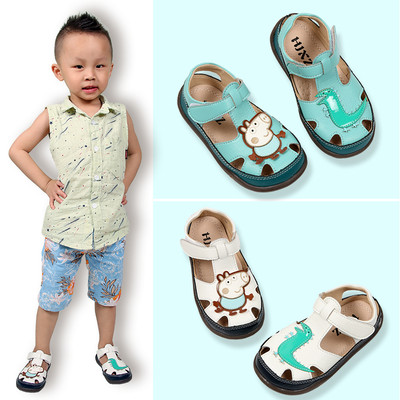 Детски сандали за момче в два модела с апликация