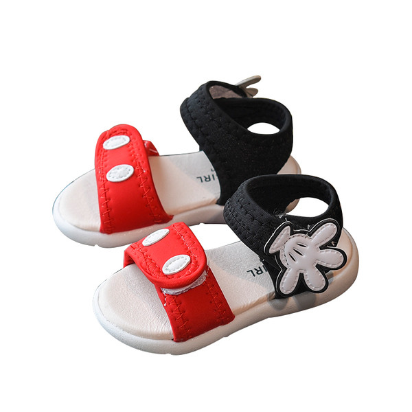 Sandale pentru copii cu decor 3D in trei culori potrivite pentru baieti si fete