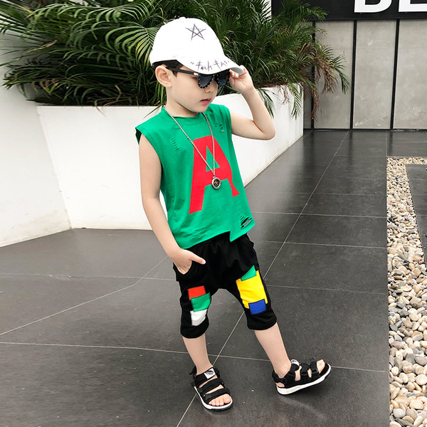 Set copii pentru baieti - maiou si pantaloni