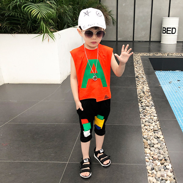 Set copii pentru baieti - maiou si pantaloni