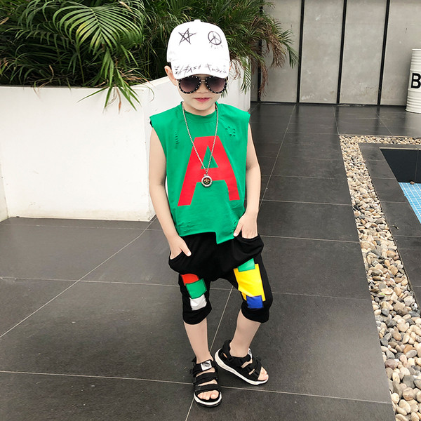 Set copii pentru baieti - maiou si pantaloni