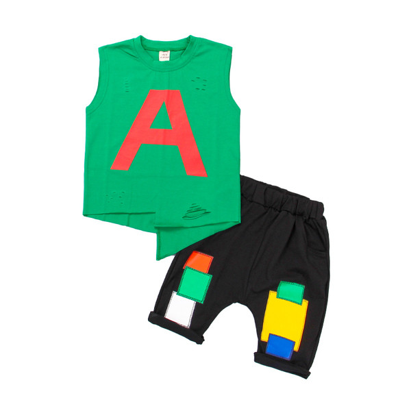 Set copii pentru baieti - maiou si pantaloni