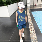 Set zilnic pentru copii cu inscripție și margine colorată