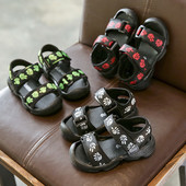 Sandale copii pentru baiat cu aplicatie in trei culori