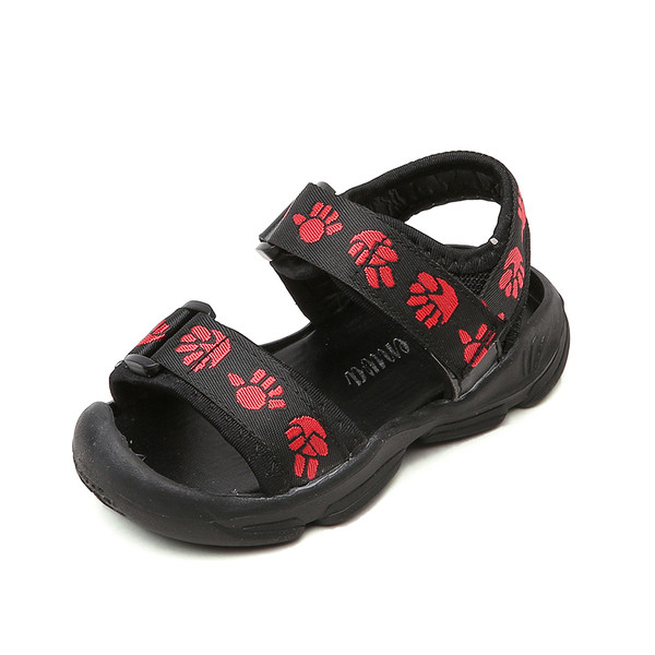 Sandale copii pentru baiat cu aplicatie in trei culori