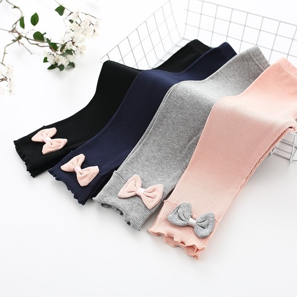 Jambiere pentru copii pentru fete cu panglica in mai multe culori