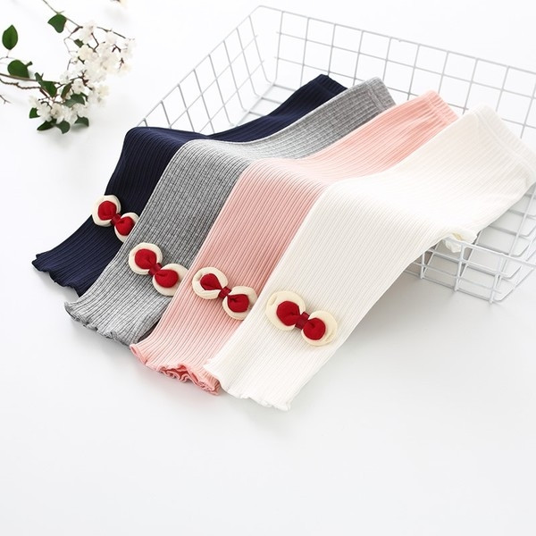 Jambiere pentru copii pentru fete cu panglica in mai multe culori