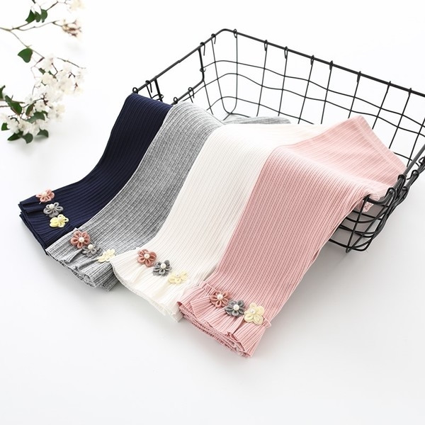 Jambiere pentru copii pentru fete cu panglica in mai multe culori