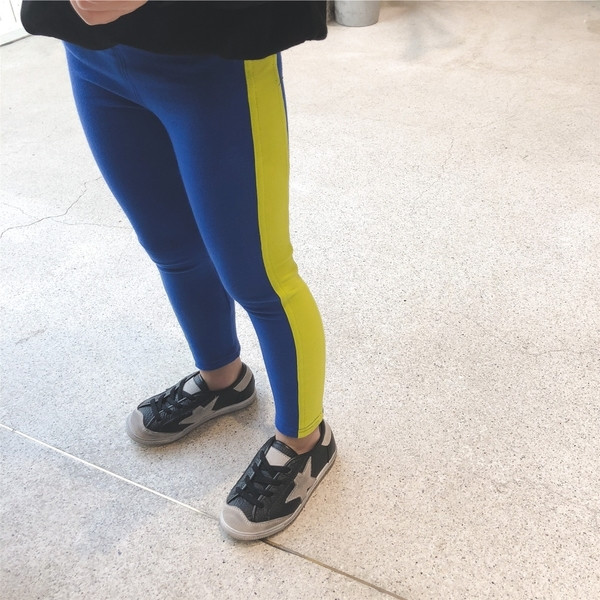 Jambiere lungi pentru copii cu margini in mai multe culori