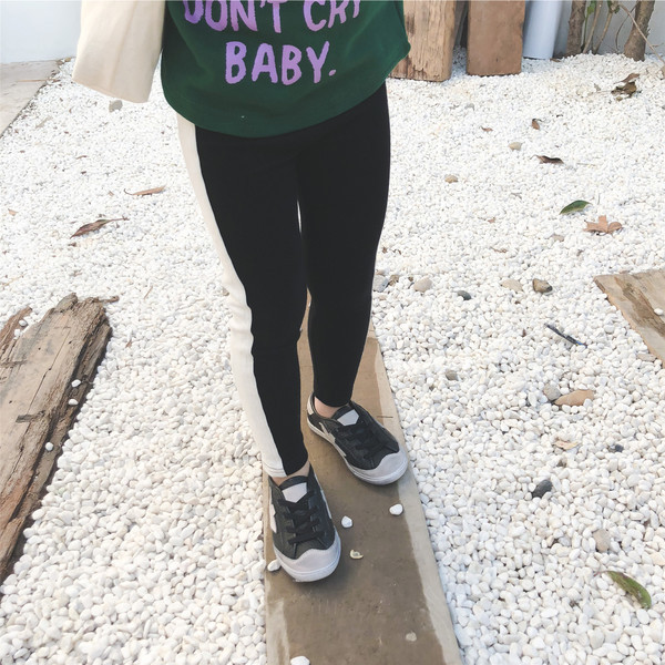 Jambiere lungi pentru copii cu margini in mai multe culori