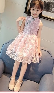 Rochie pentru copii din dantela in doua culori