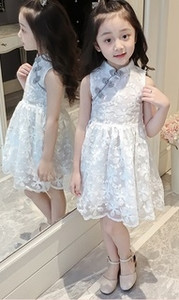 Rochie pentru copii din dantela in doua culori