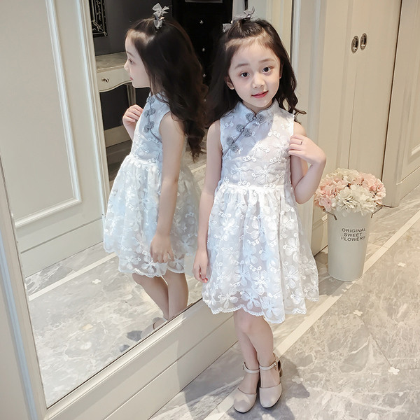 Rochie pentru copii din dantela in doua culori