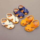 Sandale pentru copii elegante pentru un baiat din piele ecologica in trei culori