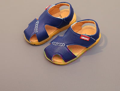 Sandale pentru copii elegante pentru un baiat din piele ecologica in trei culori