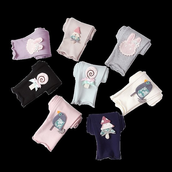 Jambiere zilnice pentru copii cu aplicații 3D pentru fete