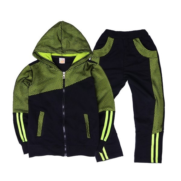 Echipa copii - top și costum lung cu elemente colorate