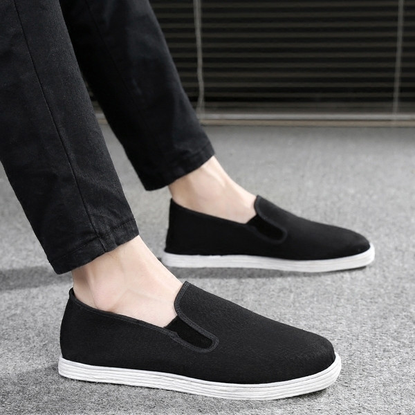 Mocasini moderni uni pentru bărbați din material textil