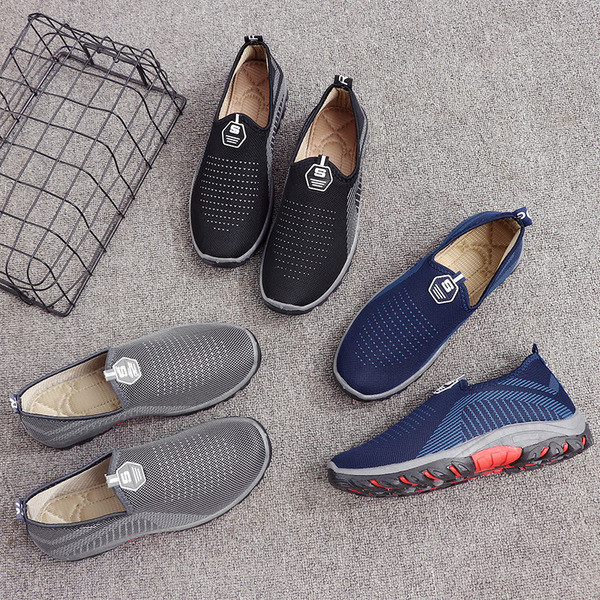 Mocasini sport pentru bărbați din material respirabil în diferite culori