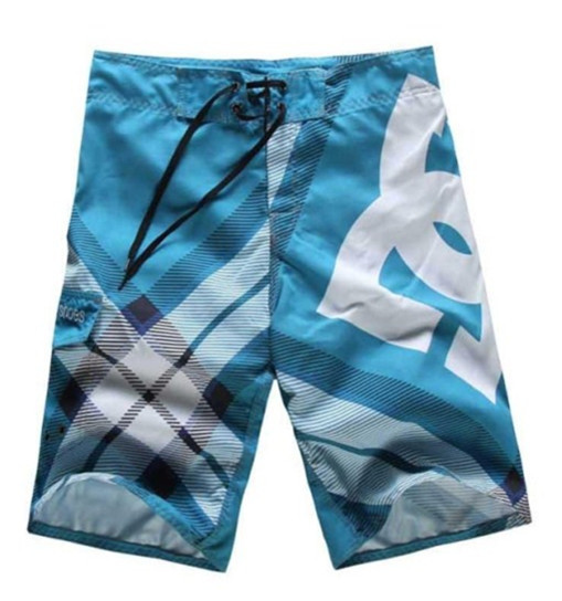 Costum de baie pentru bărbați de culoare deschisă cu talie înaltă